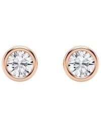Lab Grown Diamonds - 14K Rose 0.50 Ct. Tw. Lab-Grown Diamond Studs - Lyst