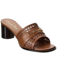 Dior - D-Lane Leather Sandal - Lyst