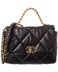 Chanel Black Quilted Caviar Leather Large Single Flap Bag (authentic Pre-owned)