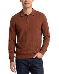 RAFFI - Jacquard Polo Sweater - Lyst