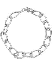 Meshmerise - 18k Vermeil 0.30 Ct. Tw. Diamond Oval Link Bracelet - Lyst