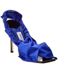 Jimmy Choo - Neoma 110 Jersey & Patent Sandal - Lyst