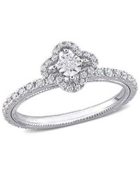 Rina Limor - 14k 0.49 Ct. Tw. Diamond Floral Ring - Lyst