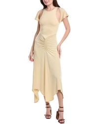 WeWoreWhat - Ruched Cutout Asymmetrical Midi Dress - Lyst