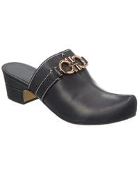 Ferragamo - Phobos Leather Mule - Lyst
