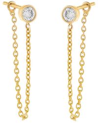 Forever Creations USA Inc. - Forever Creations Signature Collection 14k 0.22 Ct. Tw. Diamond Chain Studs - Lyst