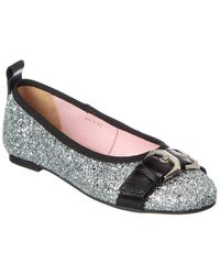 Scotch & Soda - Mira Glitter & Leather Ballet Flat - Lyst