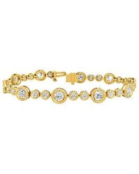 Lab Grown Diamonds - 14K 5.16 Ct. Tw. Lab-Grown Diamond Tennis Bracelet - Lyst