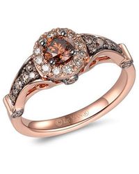 Le Vian - Le Vian 14k Rose Gold 0.89 Ct. Tw. Diamond Cocktail Ring - Lyst