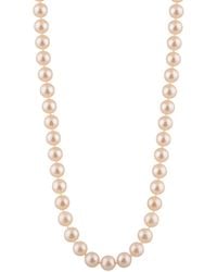 Splendid - Plated 8-8.5mm Pearl Necklace - Lyst
