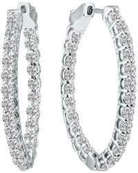 Lab Grown Diamonds - 14k 3.00 Ct. Tw. Lab Grown Diamond Hoops - Lyst