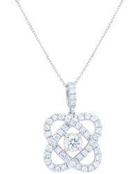 Diana M. Jewels - Fine Jewelry 14k 0.50 Ct. Tw. Diamond Criss Cross Pendant Necklace - Lyst