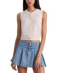 Alice + Olivia - Loly Cashmere-Blend Vest - Lyst