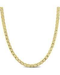Italian Gold - 10k Marine Link Chain Necklace - Lyst