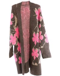 Saachi - Floral Knit Cardigan - Lyst