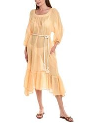 Lisa Marie Fernandez - Laure Linen-Blend Midi Dress - Lyst