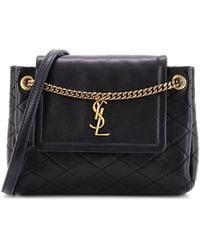 Saint Laurent - Quilted Leather Nolita Satchel Mini (Authentic Pre-Loved) - Lyst