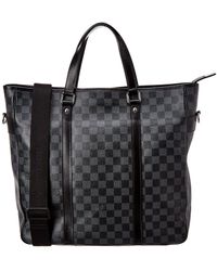 Louis Vuitton Damier Graphite Canvas Tadao Mm - Black