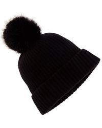 Sofiacashmere - Plaited Rib Cashmere Hat - Lyst