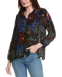 Johnny Was - Petite Audrey Burnout Velvet Silk-Blend Tunic - Lyst