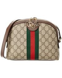 Gucci - Ophidia Small GG Supreme Canvas & Leather Shoulder Bag - Lyst