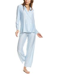 Hale Bob - 2pc Stripe 4-button Pajama Pant Set - Lyst