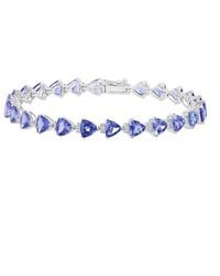 Effy Fine Jewelry - 14K 10.08 Ct. Tw. Diamond & Tanzanite Bracelet - Lyst
