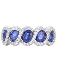 Gregg Ruth - 14K 2.51 Ct. Tw. Diamond & Sapphire Ring - Lyst