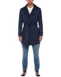 Isaia - Linen, Silk & Cashmere-Blend Coat - Lyst