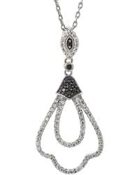 Gemstones - Silver 0.47 Ct. Tw. Diamond & White Topaz Necklace - Lyst