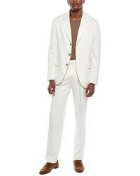 Brunello Cucinelli - 2Pc Silk Suit With Pleated Pant - Lyst