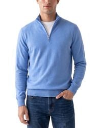 Gran Sasso - 100% Cashmere 1/4-Zip Mock Neck Sweater - Lyst