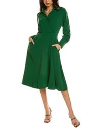 Gracia Keyhole Midi Dress - Green