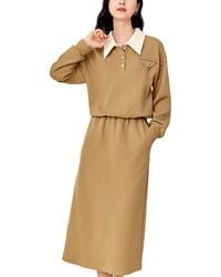 OUNIXUE - 2Pc Sweater & Skirt Set - Lyst
