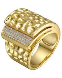 Rachel Glauber - 14k Plated Cz Statement Ring - Lyst