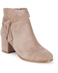 5th avenue black leather ankle boots