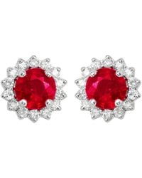 Diana M. Jewels - 14k 0.13 Ct. Tw. Diamond Earrings - Lyst
