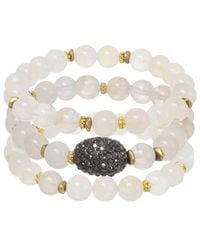 Rachel Reinhardt Jewelry - Baby's Breath Moonstone Crystal Bracelet - Lyst