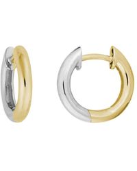 Non-Branded - 14k Two-tone Hoops - Lyst