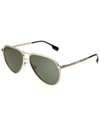 Burberry Unisex Be3135 59mm Sunglasses - Metallic