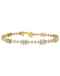 Lab Grown Diamonds - 14K 5.63 Ct. Tw. Lab-Grown Diamond Tennis Bracelet - Lyst