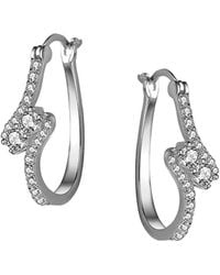 Genevive Jewelry - Silver Drop Earrings - Lyst