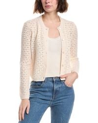 FRAME - The Chenille Wool-Blend Cardigan - Lyst