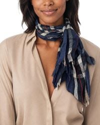 Blue Pacific - Scottish Plaid Cashmere-Blend Neckerchief - Lyst