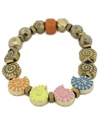 Ebru Jewelry - One Of A Kind Plated Hematite Beaded Bracelet - Lyst