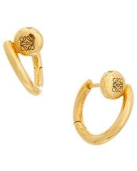 Loewe - Anagram Pebble Mini Hoop Earrings - Lyst