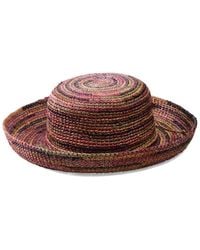 San Diego Hat - Crocheted Raffia Kettle Brim Hat - Lyst