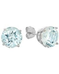 MaxColor - 10k 3.60 Ct. Tw. Aquamarine Studs - Lyst