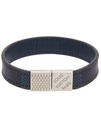 Louis Vuitton Damier Graphite Canvas Pull It Bracelet - Blue