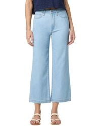 Joe's Jeans - Chambray High Rise Wide Leg Crop Jean - Lyst